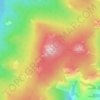 Топографическая карта Кушай, высота, рельеф