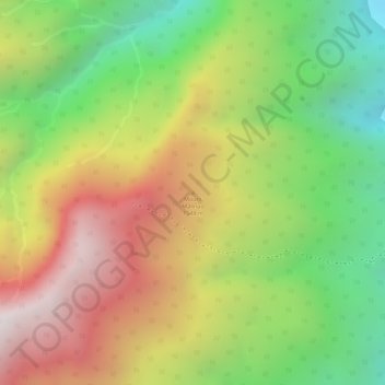 Топографическая карта Mount Malinao, высота, рельеф