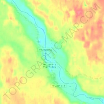 Топографическая карта Рубцово, высота, рельеф