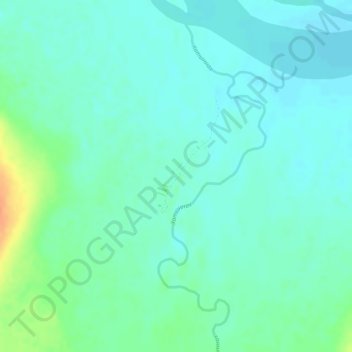 Топографическая карта Хатыннах, высота, рельеф