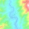 Топографическая карта 勐乃, высота, рельеф