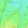 Топографическая карта Overpelt, высота, рельеф