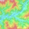Топографическая карта Кеда, высота, рельеф