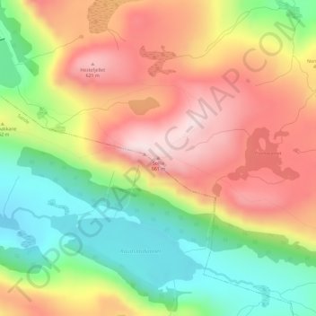 Топографическая карта Sollia, высота, рельеф