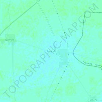 Топографическая карта Karandi, высота, рельеф