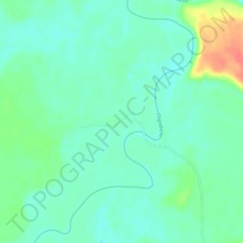 Топографическая карта Чановка, высота, рельеф