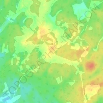 Топографическая карта Стрелковы, высота, рельеф