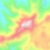 Топографическая карта 云台山, высота, рельеф