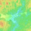 Топографическая карта Кузьмино, высота, рельеф