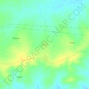 Топографическая карта Amboli, высота, рельеф