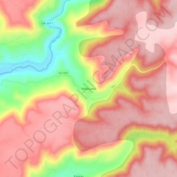 Топографическая карта Malacuera, высота, рельеф
