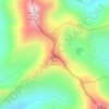 Топографическая карта Hermit Peak, высота, рельеф