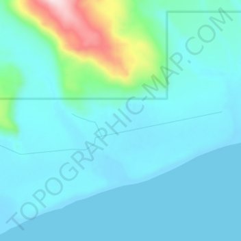 Топографическая карта Umnak, высота, рельеф