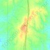 Топографическая карта Bison, высота, рельеф