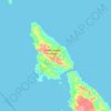 Топографическая карта Pulau Pagai Utara, высота, рельеф