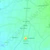 Топографическая карта Ajung, высота, рельеф