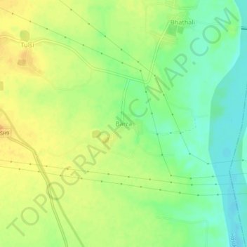 Топографическая карта Barra, высота, рельеф