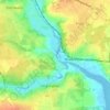 Топографическая карта Rowhedge, высота, рельеф