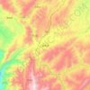 Топографическая карта 会泽县, высота, рельеф