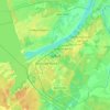 Топографическая карта Дубна, высота, рельеф