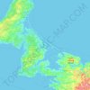 Топографическая карта Lennox Island, высота, рельеф