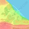 Топографическая карта Азери, высота, рельеф