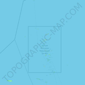 Топографическая карта Pulau Lipan, высота, рельеф