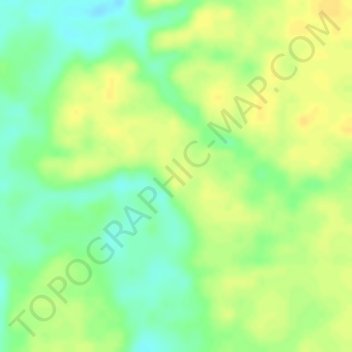 Топографическая карта Амазонская низменность, высота, рельеф
