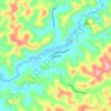 Топографическая карта Paraitinga, высота, рельеф