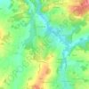 Топографическая карта Puy d'Eau, высота, рельеф
