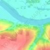 Топографическая карта Спас-Тешилово, высота, рельеф