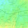 Топографическая карта Sawahan, высота, рельеф