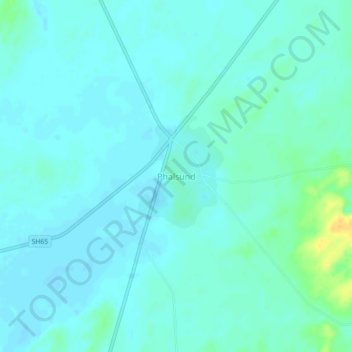 Топографическая карта Phalsund, высота, рельеф