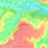 Топографическая карта Лубянка, высота, рельеф