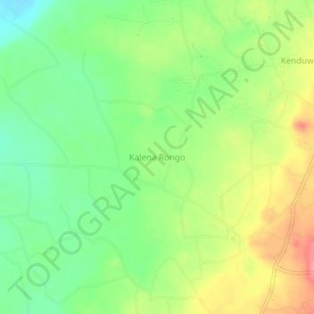 Топографическая карта Kalena Rongo, высота, рельеф