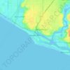 Топографическая карта Newport Beach, высота, рельеф