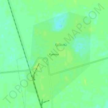 Топографическая карта Киялы, высота, рельеф