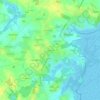 Топографическая карта Le Brunet, высота, рельеф
