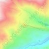 Топографическая карта Язык Тролля, высота, рельеф