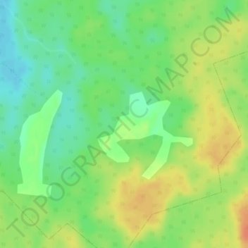 Топографическая карта Яскино, высота, рельеф