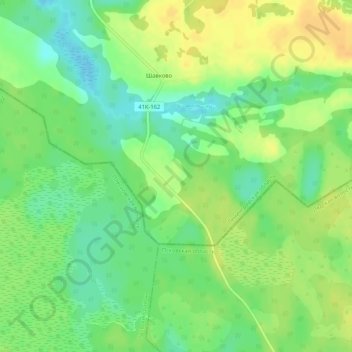 Топографическая карта Соболева Гора, высота, рельеф