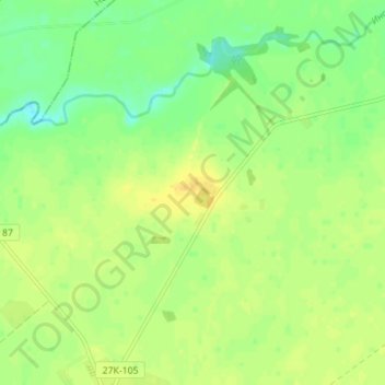 Топографическая карта Сорокино, высота, рельеф