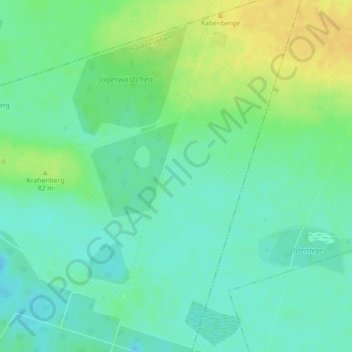 Топографическая карта 10.000, высота, рельеф