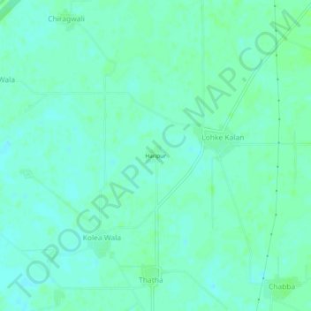 Топографическая карта Haripur, высота, рельеф