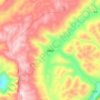 Топографическая карта 木根乡, высота, рельеф