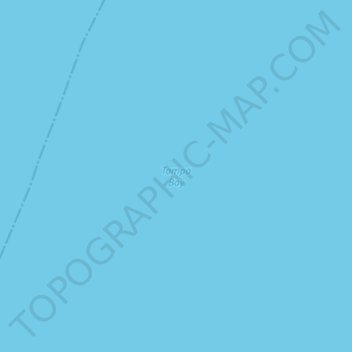 Топографическая карта Tampa Bay, высота, рельеф