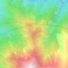 Топографическая карта Аютау, высота, рельеф