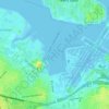 Топографическая карта Bowery Bay, высота, рельеф
