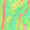 Топографическая карта Чунцин, высота, рельеф