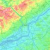 Топографическая карта Philadelphia, высота, рельеф